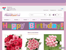 Tablet Screenshot of flowerskuwait.com